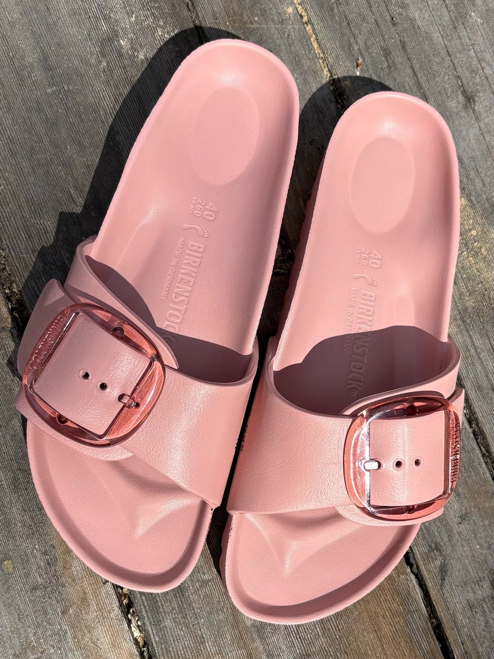 Birkenstock Madrid Big Buckle Eva Sandals Size 40 NWOB